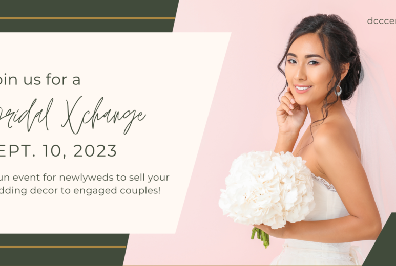 Bridal Xchange, a marketplace for newlyweds to sell their gently used wedding decor to couples still planning their upcoming wedding.